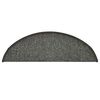 vidaXL Stair Mats 30 pcs 56x17x3 cm Dark Grey Half Round