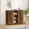 vidaXL LED Sideboard Old Wood 90 x 32 x 75 cm Engineered Wood