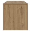 vidaXL TV Cabinet with LED Lights Artisan Oak 120x36.5x40 cm Engineered Wood