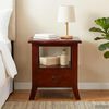 vidaXL Bedside Cabinet Brown 40 x 40 x 45,5 cm Solid Mahogany Wood