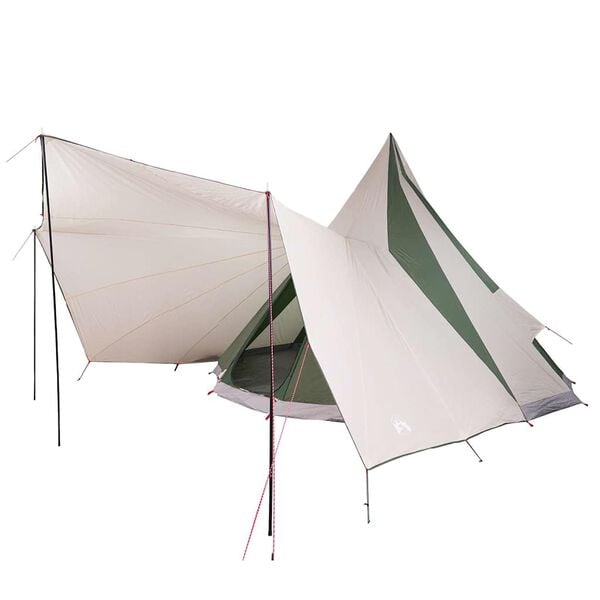 vidaXL Family Tipi Tent Folding Green and Beige 510 x 690 x 330 cm