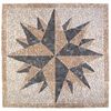 vidaXL Mosaic Tiles Wind Pattern Multicolour 120 x 120 cm Marble