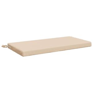 vidaXL Bench Cushion SOEST 100% Polyester Cream 60 x 40 x 5 cm