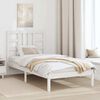 vidaXL Bed Frame without Mattress White 90x190 cm Single Solid Wood