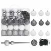 vidaXL Artificial Pre-lit Christmas Tree with Ball Set White 240 cm