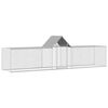vidaXL Chicken Coop 5x1x1,5 m Galvanised Steel