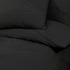 vidaXL Duvet Cover Set Black 225x220 cm Cotton