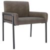 vidaXL Accent Chair Dark Grey Faux Suede Leather