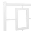 vidaXL Metal Headboard White 193 cm