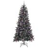 vidaXL Artificial Christmas Tree with 300 LEDs with Stand Green 240 cm