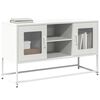 vidaXL TV Cabinet White 100.5x39x60.5 cm Steel