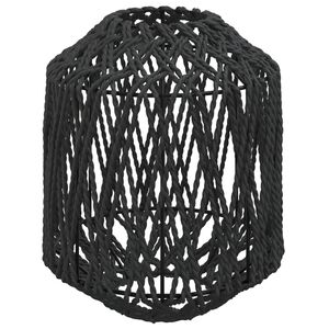 vidaXL Lamp Shade Black &Oslash;23x28 cm Iron and Paper