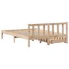 vidaXL Bed Frame without Mattress 135x190 cm Double Solid Wood Pine