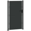 vidaXL Garden Gate Black 105 x 200 cm Powder-coated steel