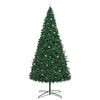 vidaXL Christmas Tree with Decorative String Lights Green 400 cm PVC