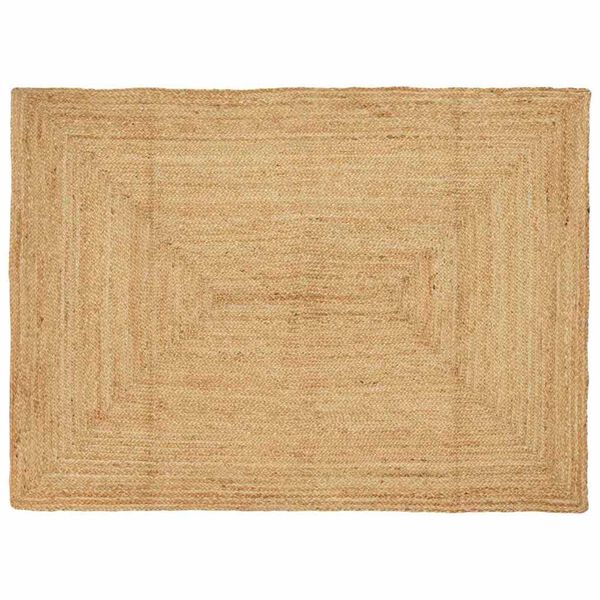 vidaXL Area Rug Beige 140 x 200 cm Jute