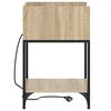 vidaXL Bedside Cabinet with Shelf 2 pcs Sonoma Oak 40 x 40 x 61 cm