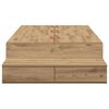 vidaXL Storage Bed Frame with Drawer Artisan oak 226.5 x 75 x 31.5 cm