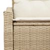 vidaXL Garden Sofa with Cushion 123 x 62 x 69 cm Poly Rattan