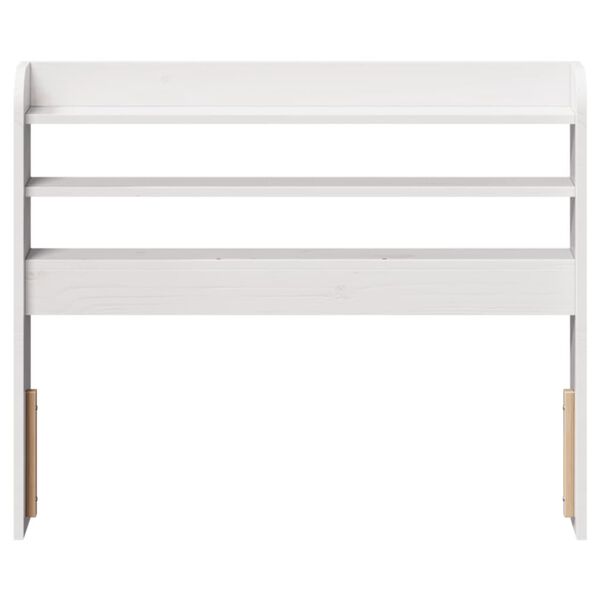 vidaXL Headboard with Shelves White 90 cm Solid Wood Pine