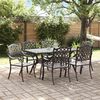 vidaXL Garden Dining Set 7 pcs Black Aluminium