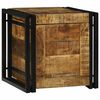 vidaXL Storage Box Brown and Black 40 x 40 x 40 cm Solid Mango Wood