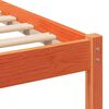 vidaXL Bed Frame Brown 140 x 190 cm Solid Pine Wood