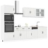 vidaXL 7 Piece Kitchen Cabinet Set Lucca High Gloss White Engineered Wood