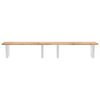 vidaXL Basin Shelf Wall Mounted Steel and Solid Wood Acacia