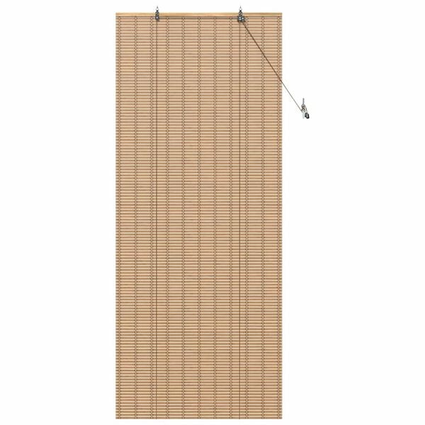vidaXL Roller Blind with Curtains Manual Nature 90 x 220 cm Bamboo