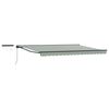 vidaXL Electric Retractable Awning Green, White and Anthracite 5 x 3 m