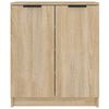 vidaXL Shoe Cabinet Sonoma Oak 59x35x70 cm Engineered Wood