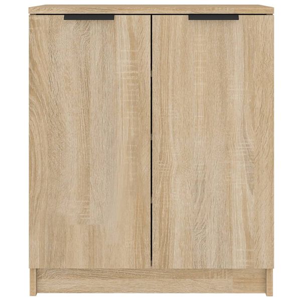vidaXL Shoe Cabinet Sonoma Oak 59x35x70 cm Engineered Wood