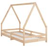 vidaXL Kids Bed Frame 90x190 cm Solid Wood Pine