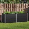 vidaXL Garden Raised Bed 250x100x91 cm WPC Grey