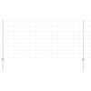 vidaXL Outdoor Wild Fence with Posts 50 x 1 m Galvanised Steel Silver