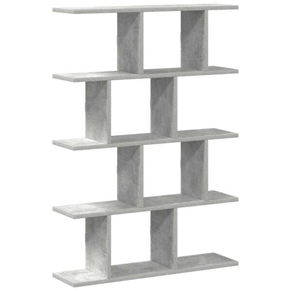 vidaXL Wall Cube Shelf 12 Compartments Concrete Grey Engineered Wood
