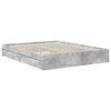 vidaXL Storage Bed Concrete Grey 160 x 200 cm Engineered Wood