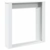 vidaXL Fireplace Surround White 100x20x100 cm Engineered Wood