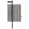 vidaXL Bedside Cabinet Wall-mounted Grey Sonoma 40x30x61 cm Engineered Wood