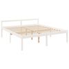 vidaXL Senior Bed without Mattress White 200x200cm Solid Wood Pine