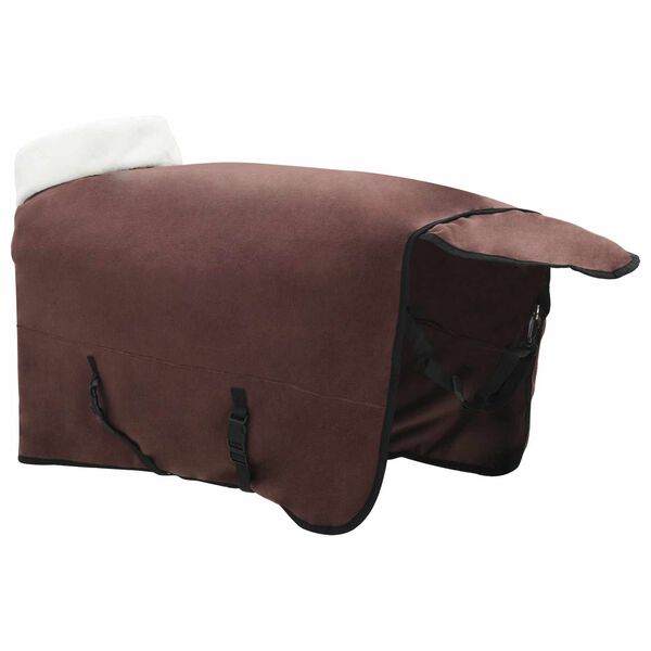 vidaXL Horse Blanket Full Dark Brown 145 cm Polar fleece