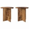 vidaXL Side Table 2 pcs Old Wood &Oslash; 39 x 38 cm Engineered Wood