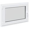 vidaXL Basement Window RISOR 90 x 60 cm PVC and Glass White