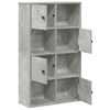 vidaXL Bookcase Concrete Grey 60x24x101.5 cm Engineered Wood