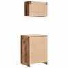 vidaXL Garage Cabinets 2 pcs Old Wood Engineered Wood