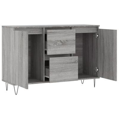 vidaXL Sideboard Grey Sonoma 104x35x70 cm Engineered Wood