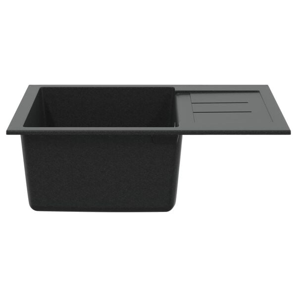 vidaXL Sink Black 620 x 500 mm 80% Quartz and 20% Resin