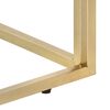 vidaXL Console Table Gold Stainless Steel and Tempered Glass