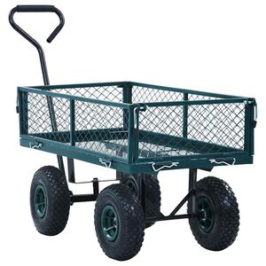 vidaXL Garden Hand Trolley Green 250 kg